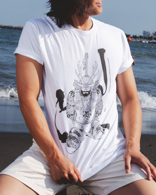 “Samurai Warrior” T-Shirt by Hiroki Otsuka × Japan Gay Guide | Gildan® 64000